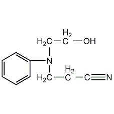 n-(2-cyanoethyl)-n-(2-hydroxyethyl)aniline structural formula