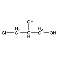 (±)-3-chloro-1,2-propanediol structural formula