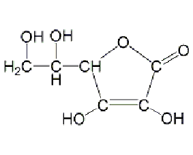 l(+)-ascorbic acid structural formula