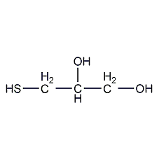 3-mercapto-1,2-propanediol structural formula