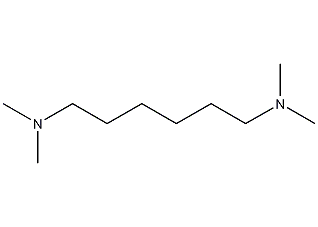 N,N,N',N'-tetramethyl-1,6-hexanediamine structural formula