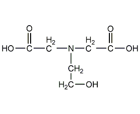 n-(2-hydroxyethyl)iminodiacetic acid structural formula