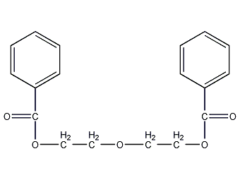 Diethylene glycol dibenzoate structural formula