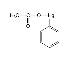 phenylmercury (ii) acetate structural formula