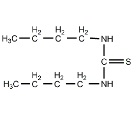 n,n'-di-n-butylthiourea structural formula