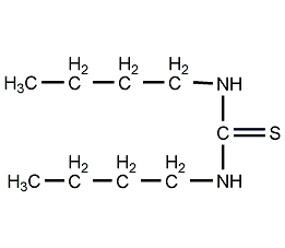 N,N'-di-n-butylthiourea structural formula