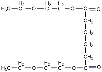 Bis(2-ethoxyethyl)adipate structural formula