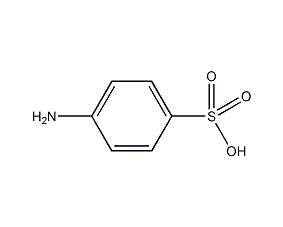 structural formula of p-aminobenzenesulfonic acid