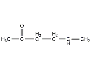 5-hexen-2-one structural formula