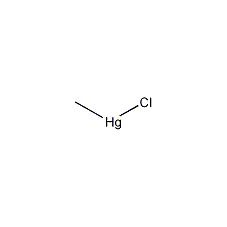 Methylmercuric chloride structural formula
