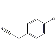 Structural formula of p-chlorophenylacetonitrile