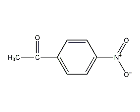 structural formula of p-nitroacetophenone