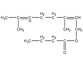 geranyl butyrate structural formula
