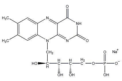Riboflavin sodium phosphate structural formula