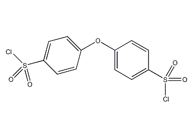 4,4'-oxobis(phenylsulfonyl chloride) structural formula