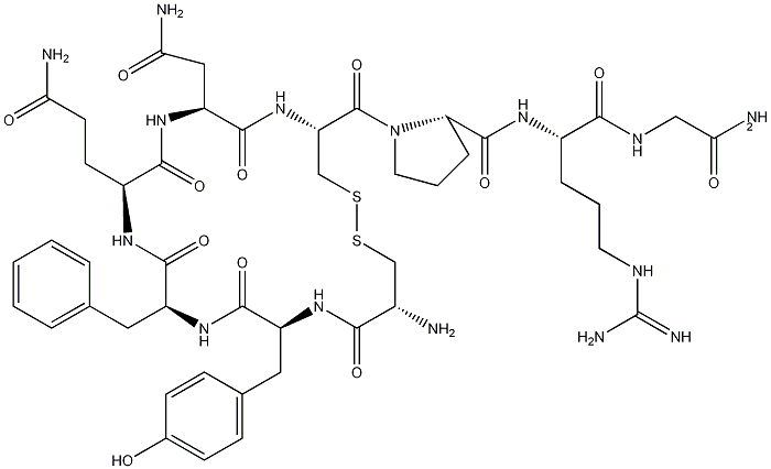 Arginine vasopressin structural formula