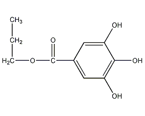 3,4,5-trihydroxybenzoic acid propyl ester structural formula