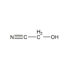 structural formula of hydroxyacetonitrile