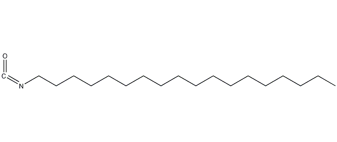 Structural formula of octadecyl isocyanate