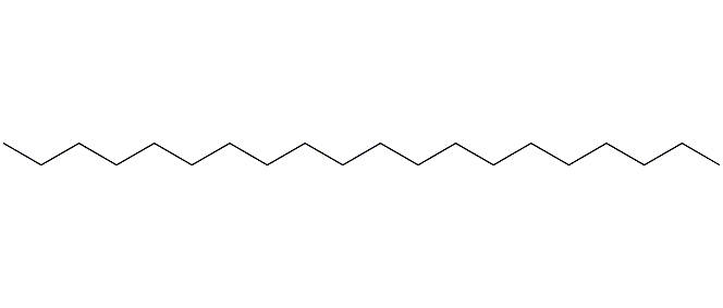 Eicosane structural formula