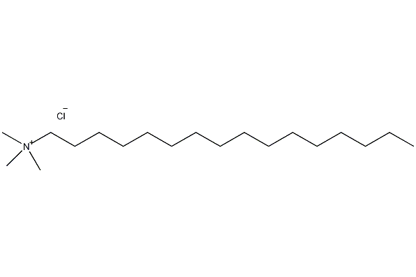 hexadecyltrimethylammonium chloride structural formula