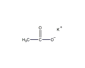 potassium acetate structural formula