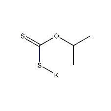 Isopropyl potassium xanthate structural formula