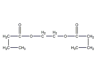 ethylene glycol dibutyrate structural formula