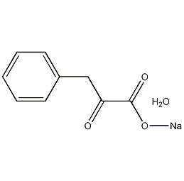Sodium phenylpyruvate monohydrate structural formula