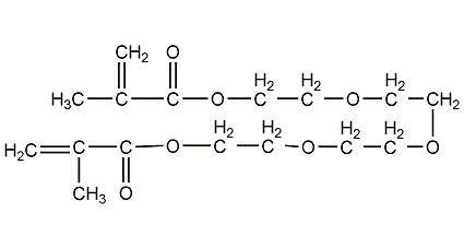 Tetraethylene glycol dimethacrylate structural formula
