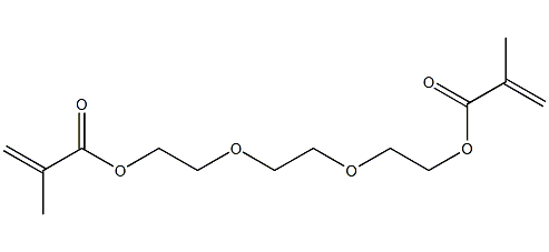 Triethylene glycol dimethacrylate structural formula