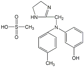 structural formula of phenolaminozoline maleate