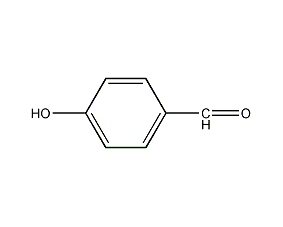 p-hydroxybenzaldehyde structural formula