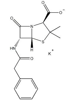 Penicillin Potassium Salt Structural Formula