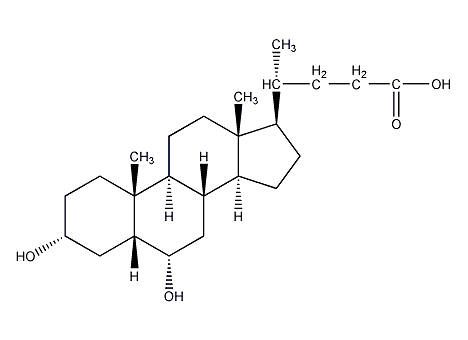 dihydroxycholanic acid structural formula