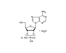 Adenylate 2'(3')-phosphate structural formula