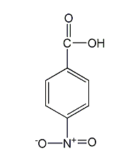 structural formula of p-nitrobenzoic acid