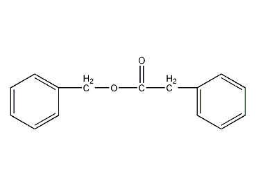 structural formula of benzyl phenylacetate
