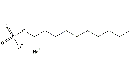 Sodium n-decyl sulfate structural formula