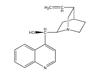Structural formula of cinchonine