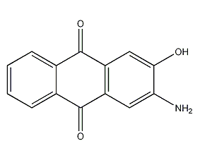 2-amino-3-hydroxyanthraquinone structural formula