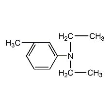N,N-diethyl m-toluidine structural formula