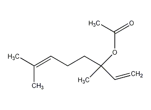Linalyl acetate structural formula