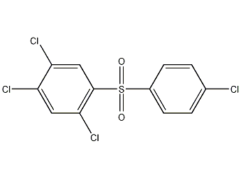Structural formula of trichlorosulfone