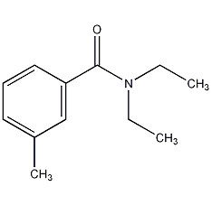 n,n-diethyl m-toluamide structural formula
