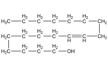 Oleyl alcohol structural formula