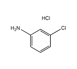 structural formula of m-chloroaniline hydrochloride