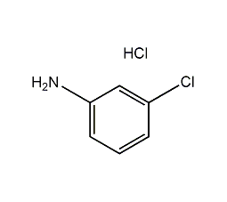 Structural formula of m-chloroaniline hydrochloride
