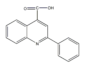 2-Phenyl-4-quinolinecarboxylic acid structural formula