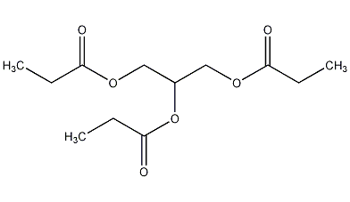Tripropionin structural formula